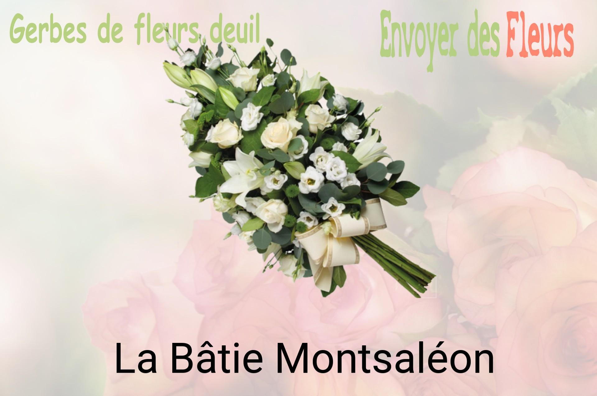 Gerbe de fleurs de deuil livrée à La Bâtie-Montsaléon